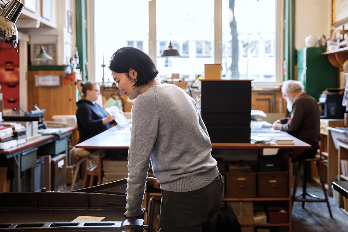 Saki Ozeki | Bookbinder Shot for "At Sea Day" interview